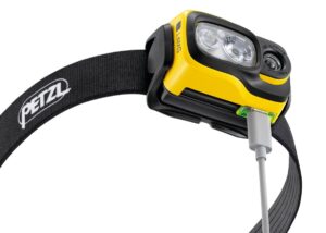 PETZL SWIFT® RL Hoofdlamp SWIFT - Zwart/Geel - Herlaadbaar - Afbeelding 4