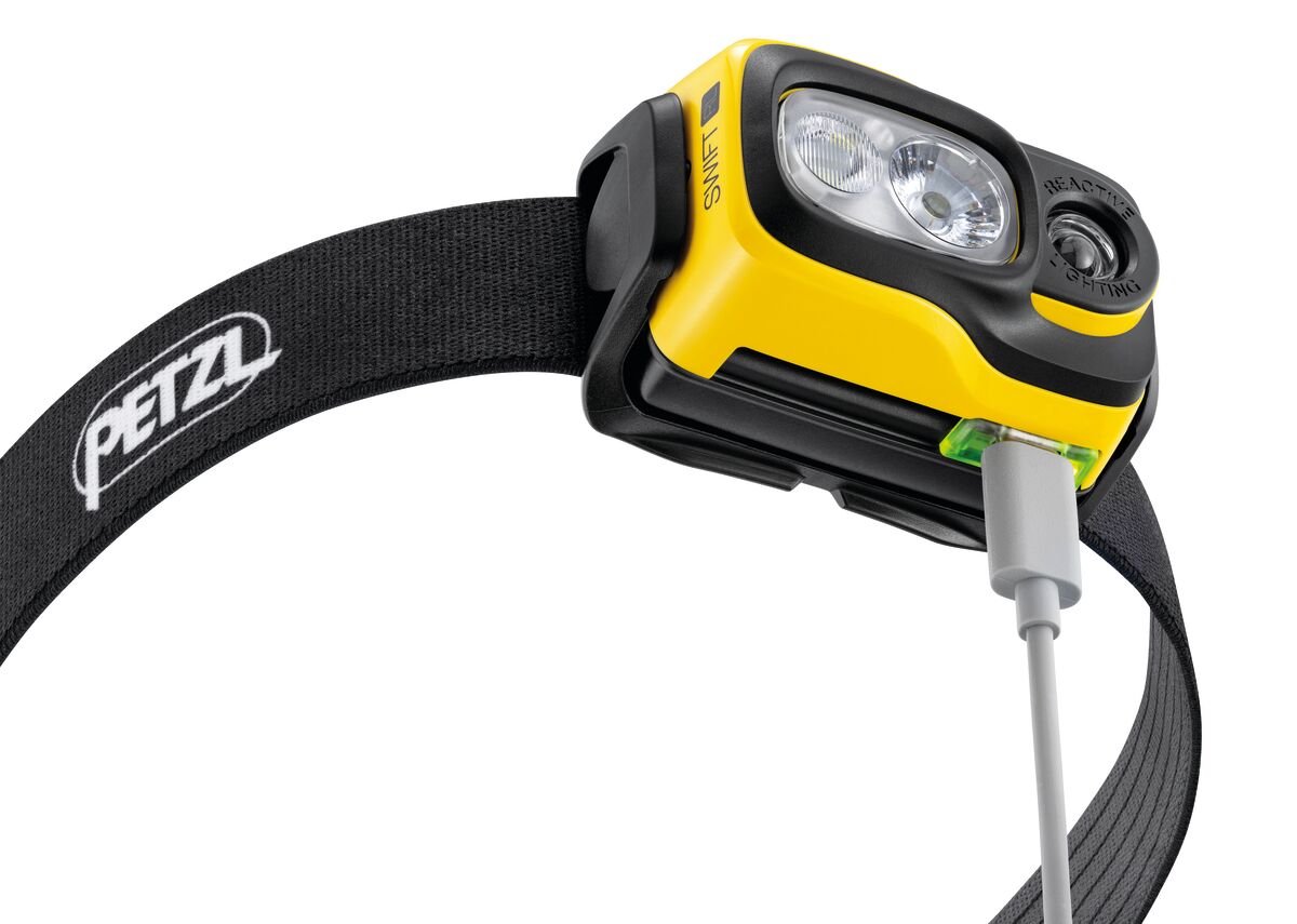PETZL SWIFT® RL Hoofdlamp SWIFT - Zwart/Geel - Herlaadbaar - Afbeelding 4