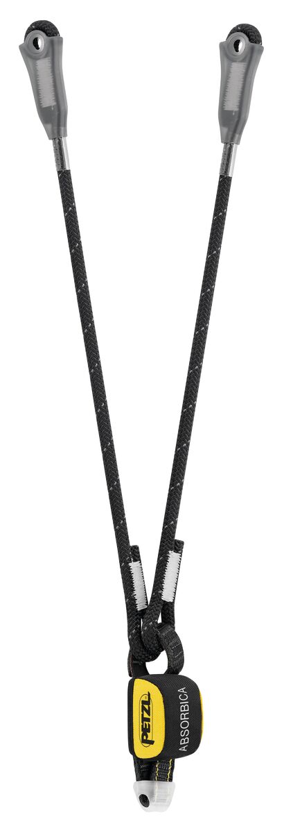 PETZL ABSORBICA®-Y 80 Dubbele vallijn - Met energieabsorber - Touweinde - 80CM