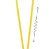 PETZL ABSORBICA®-Y MGO Dubbele vallijn - Met energieabsorber en karabiners - Elastisch touweinde - 150CM - International