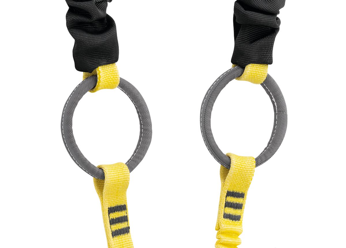 PETZL ABSORBICA®-Y TIE-BACK Dubbele vallijn - Met tussenringen - Met karabiners - TIE-BACK systeem - 150CM - Afbeelding 2
