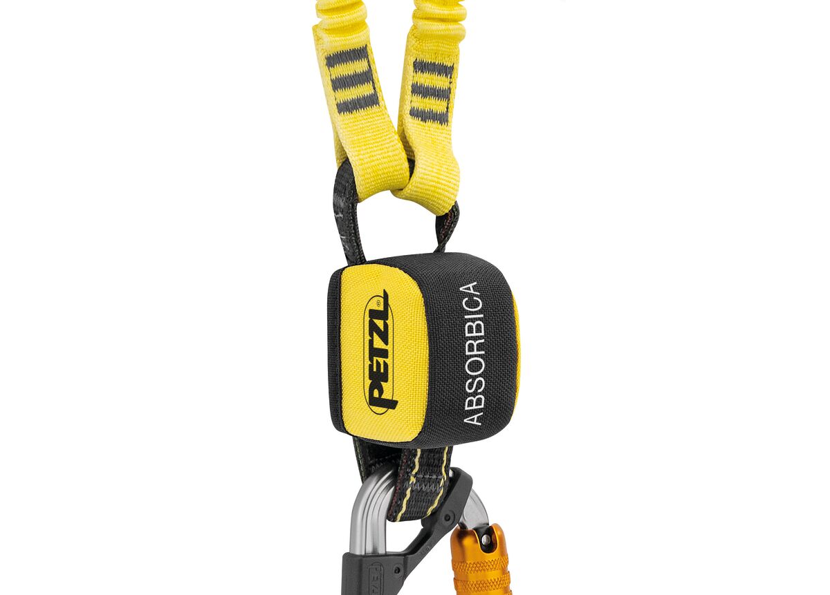 PETZL ABSORBICA®-Y TIE-BACK Dubbele vallijn - Met tussenringen - Met karabiners - TIE-BACK systeem - 150CM - Afbeelding 3