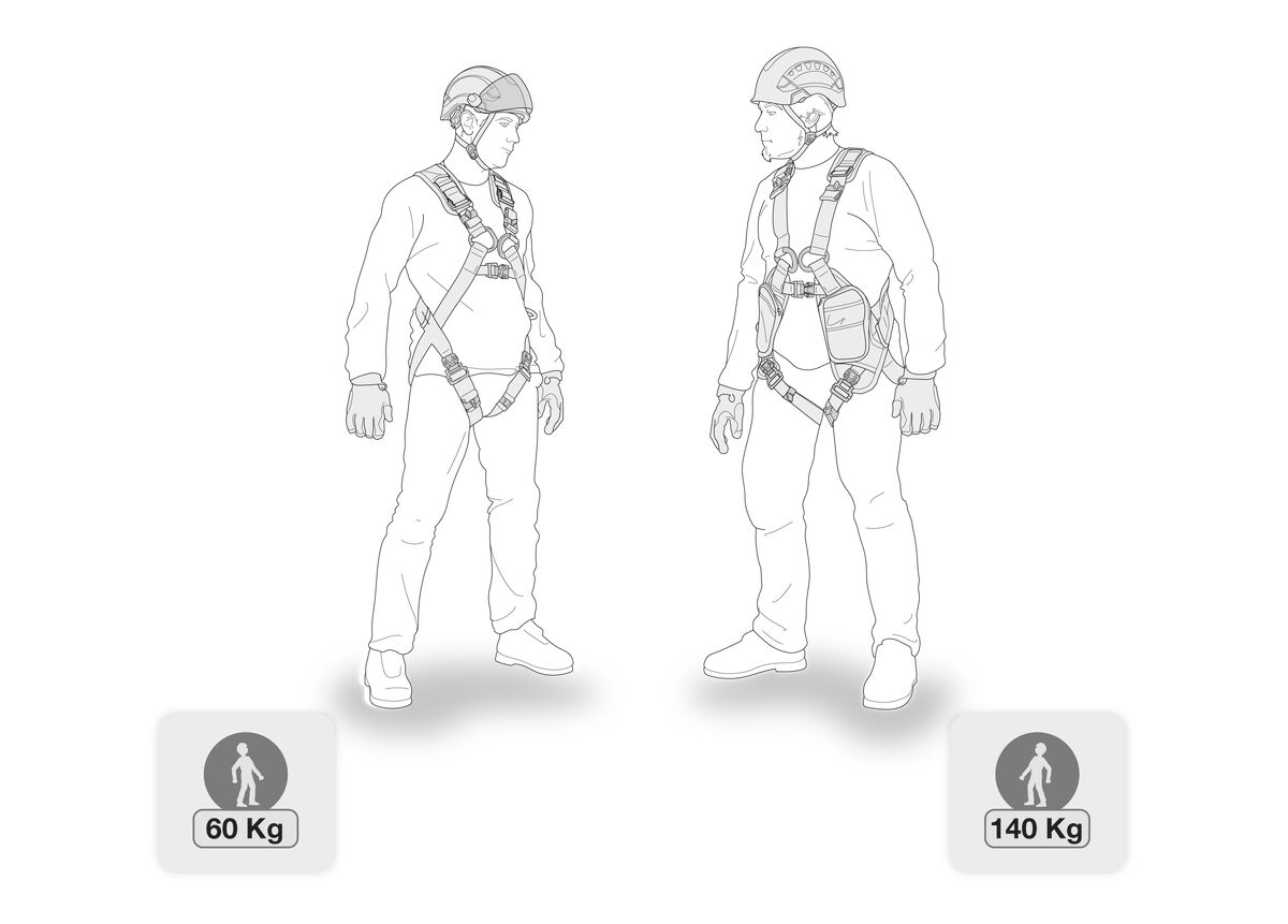 PETZL ABSORBICA®-Y TIE-BACK Dubbele vallijn - Met tussenringen - Met karabiners - TIE-BACK systeem - 150CM - Afbeelding 4