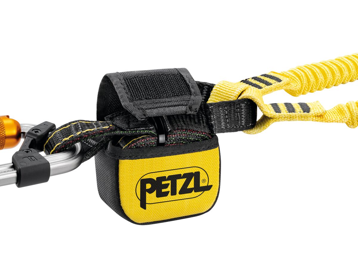 PETZL ABSORBICA®-Y TIE-BACK Dubbele vallijn - Met tussenringen - Met karabiners - TIE-BACK systeem - 150CM - Afbeelding 5