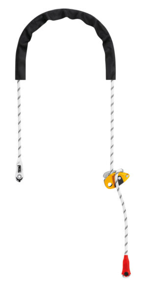 PETZL GRILLON Verstelbare leeflijn voor werkpositionering - 3M - Wit/Geel - Afbeelding 6