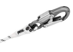 PETZL GRILLON HOOK Positioneringslijn - Verstelbaar - Met HOOK karabiner - 2M - Wit/Geel - International - Afbeelding 2