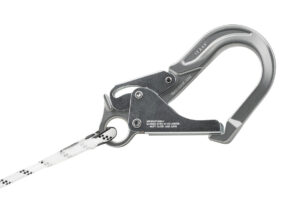 PETZL GRILLON MGO Positioneringslijn - Verstelbaar - Met MGO karabiner - 2M - Wit/Geel - Afbeelding 2