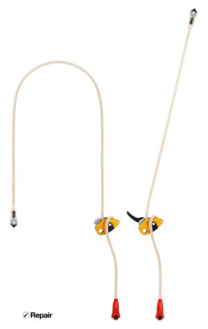 PETZL GRILLON PLUS Positioneringslijn - Slijtvast - Verstelbaar - 2M - Beige/Geel - Afbeelding 3