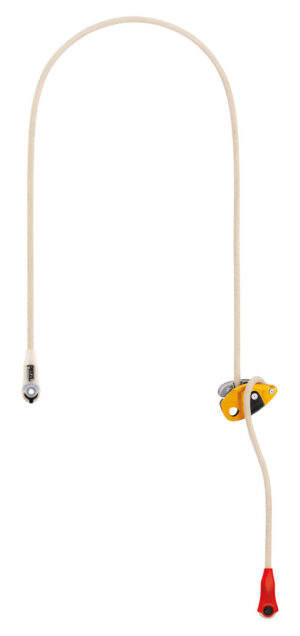 PETZL GRILLON PLUS Positioneringslijn - Slijtvast - Verstelbaar - 2M - Beige/Geel - Afbeelding 5