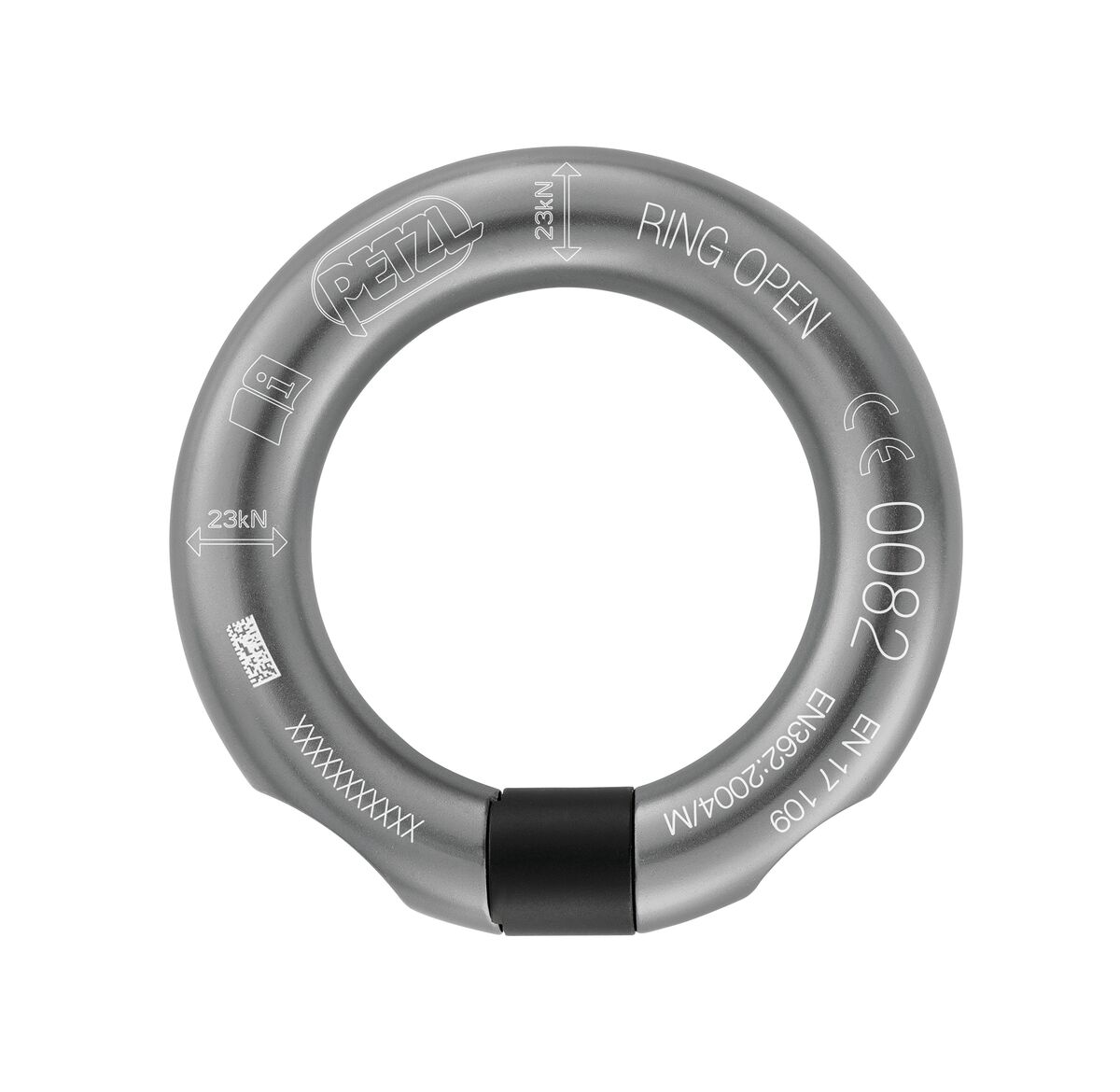 PETZL RING OPEN Multidirectionele ring met opening - Donkergrijs - Afbeelding 2