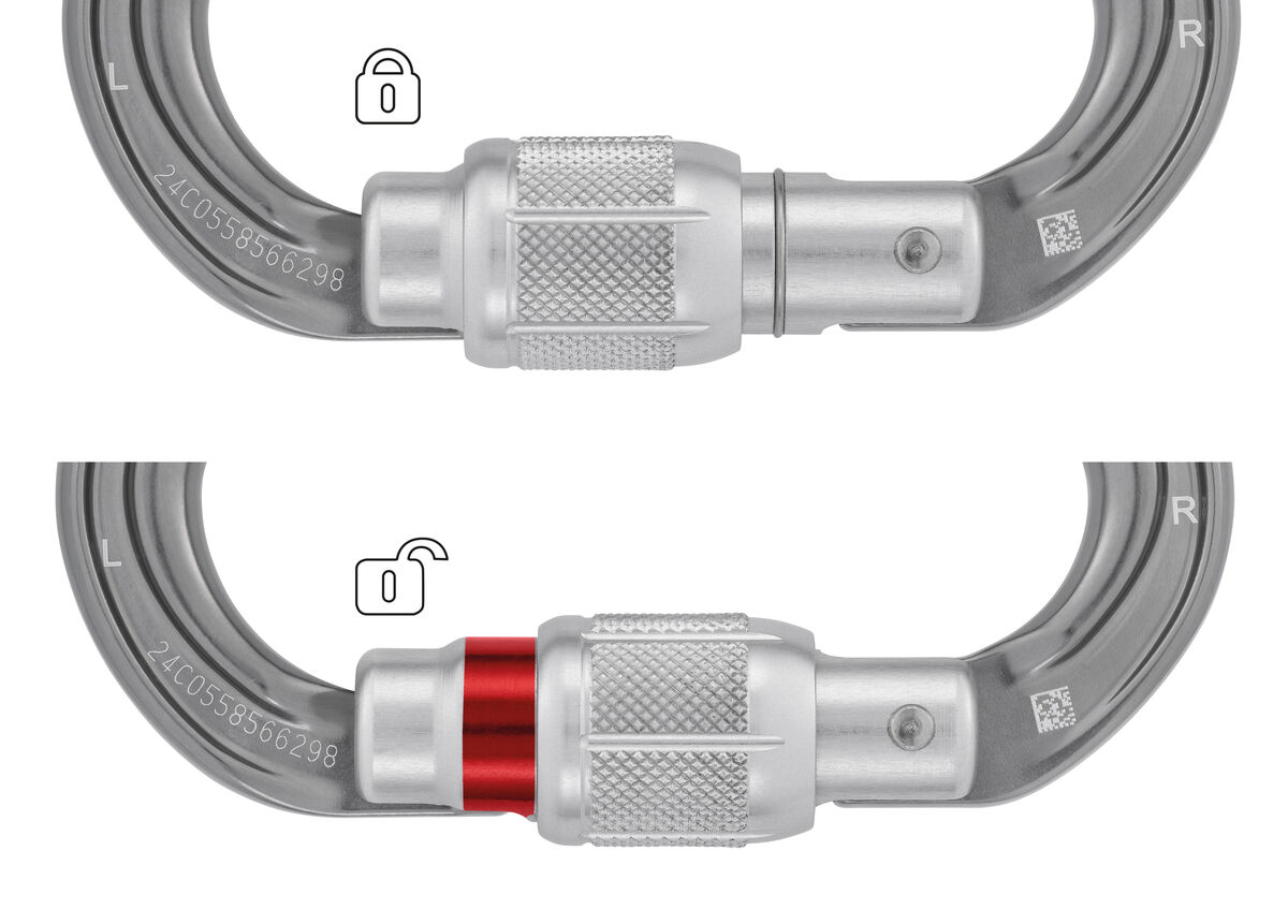 PETZL OMNI Aluminium karabiner - Triact-Lock - Grijs - Afbeelding 5