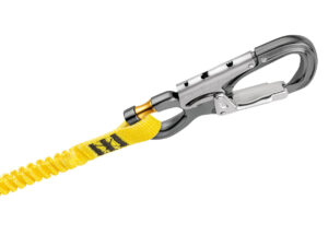PETZL EASHOOK OPEN Aluminium karabiner - Automatic - Grijs/Geel - Afbeelding 2
