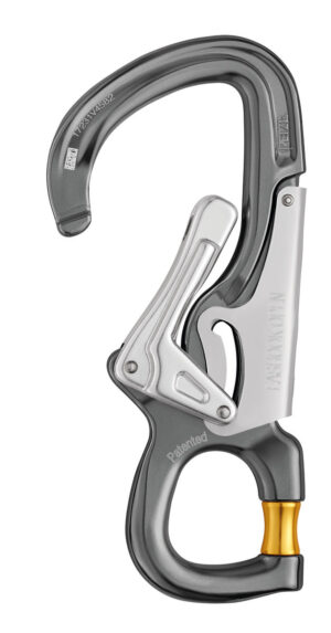 PETZL EASHOOK OPEN Aluminium karabiner - Automatic - Grijs/Geel - Afbeelding 5