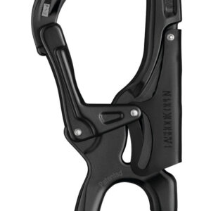 PETZL EASHOOK OPEN Aluminium karabiner - Automatic - Zwart