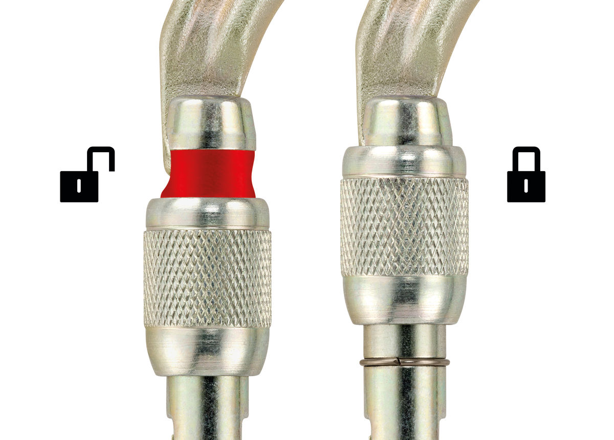 PETZL VULCAN Stalen karabiner - Screw-Lock - Zwart - Afbeelding 2