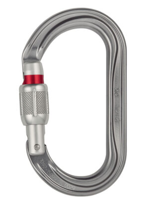 PETZL OK Aluminium karabiner - Screw-Lock - Grijs