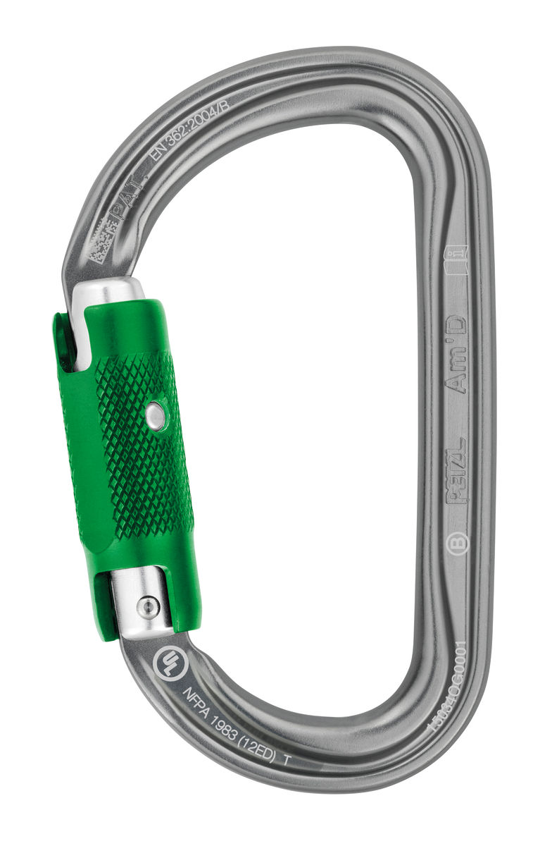 PETZL Am’D PIN-LOCK Aluminium karabiner - Pin-Lock - Grijs - 1pack