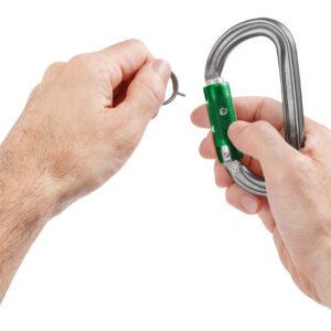 PETZL Am’D PIN-LOCK Aluminium karabiner - Pin-Lock - Grijs - 1pack - Afbeelding 3