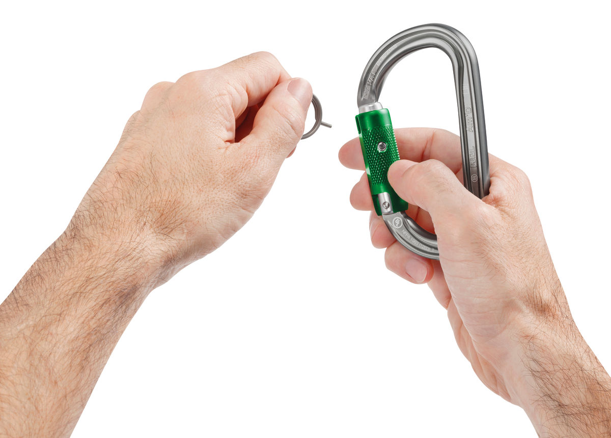 PETZL Am’D PIN-LOCK Aluminium karabiner - Pin-Lock - Grijs - 1pack - Afbeelding 3