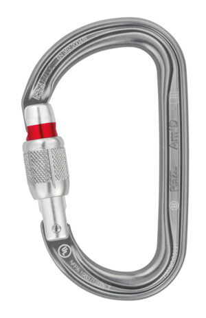 PETZL Am’D Aluminium karabiner - Screw-Lock - Grijs