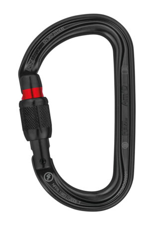 PETZL Am’D Aluminium karabiner - Screw-Lock - Zwart