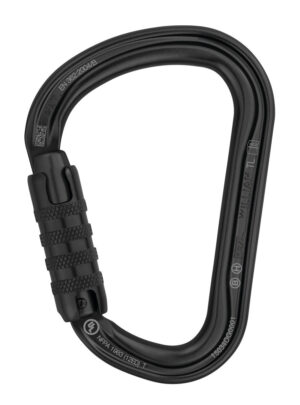 PETZL WILLIAM Aluminium karabiner - Triact-Lock - Zwart