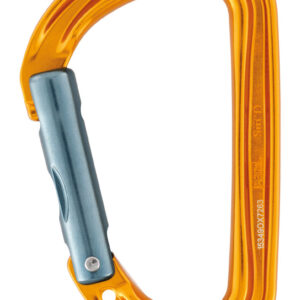 PETZL Sm'D Aluminium karabiner - Zonder vergrendeling - Geel