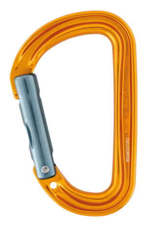 PETZL Sm'D Aluminium karabiner - Zonder vergrendeling - Geel