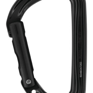 PETZL Sm'D Aluminium karabiner - Zonder vergrendeling - Zwart