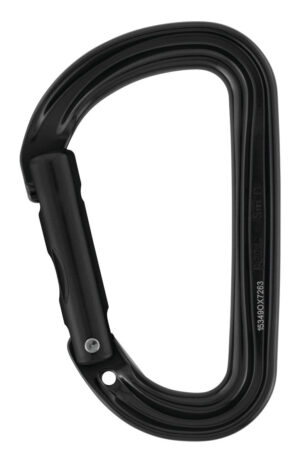 PETZL Sm'D Aluminium karabiner - Zonder vergrendeling - Zwart