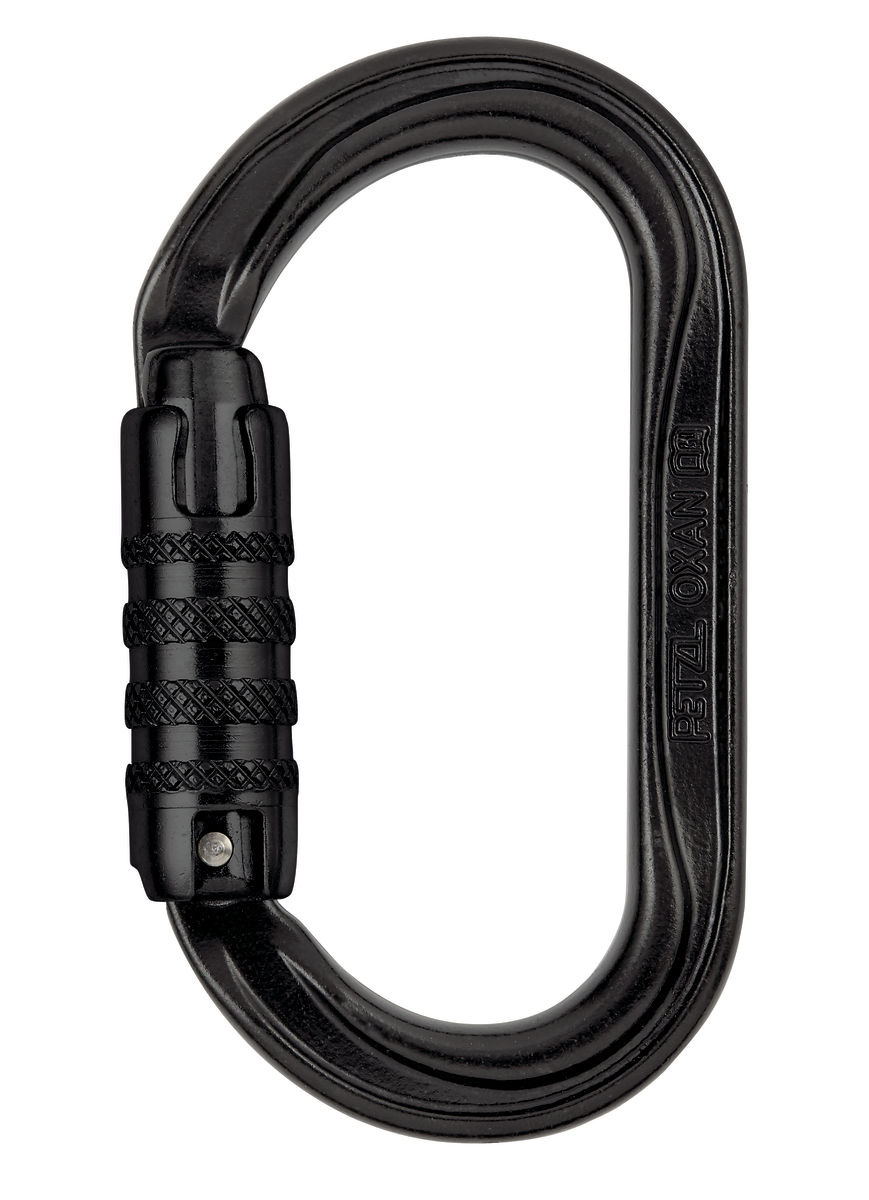 PETZL OXAN Stalen karabiner - Triact-Lock - Zwart - International