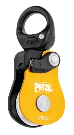 PETZL SPIN L1 Katrol zonder teruglooprem - L1 - Geel