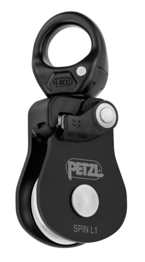 PETZL SPIN L1 Katrol zonder teruglooprem - L1 - Zwart