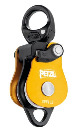 PETZL SPIN L2 Katrol zonder teruglooprem - L2 - Geel