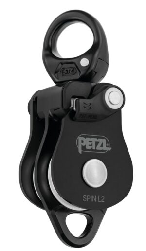 PETZL SPIN L2 Katrol zonder teruglooprem - L2 - Zwart