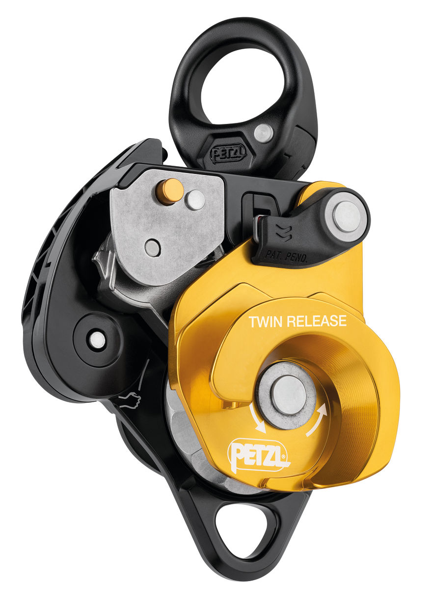 PETZL TWIN RELEASE Katrol met teruglooprem