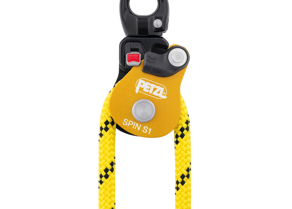 PETZL SPIN S1 Katrol zonder teruglooprem - Geel - Afbeelding 4