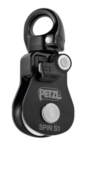 PETZL SPIN S1 Katrol zonder teruglooprem - Zwart