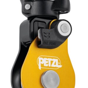 PETZL SPIN S1 OPEN Katrol zonder teruglooprem - Geel