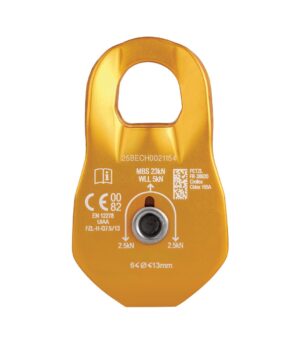 PETZL FIXE Katrol zonder teruglooprem - Geel - Afbeelding 2