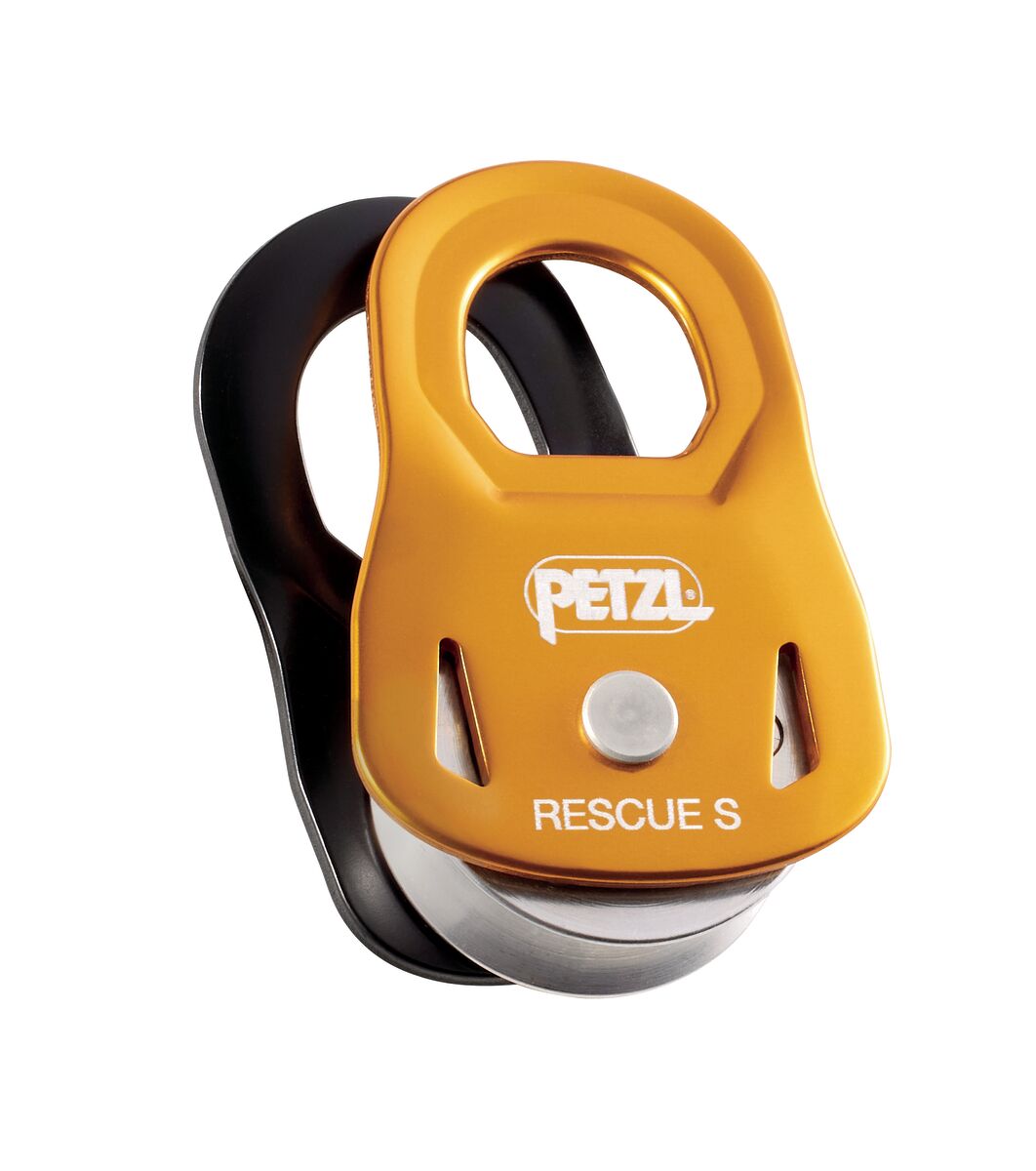 PETZL RESCUE S Katrol zonder teruglooprem - Maat S - Geel