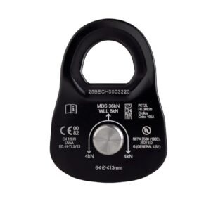 PETZL RESCUE M Katrol zonder teruglooprem - Maat M - Zwart