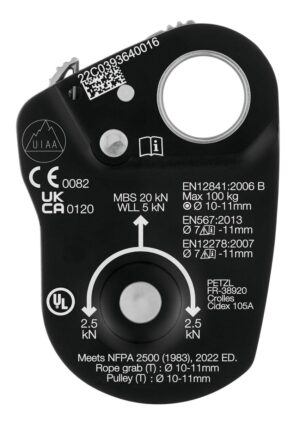 PETZL PRO TRAXION Katrol met teruglooprem - Afbeelding 6