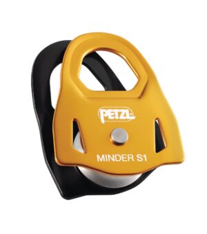PETZL MINDER S1 Katrol zonder teruglooprem - Enkel - Geel