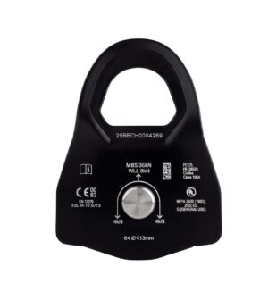 PETZL MINDER L1 Katrol zonder teruglooprem - Enkel - Geel - Afbeelding 2