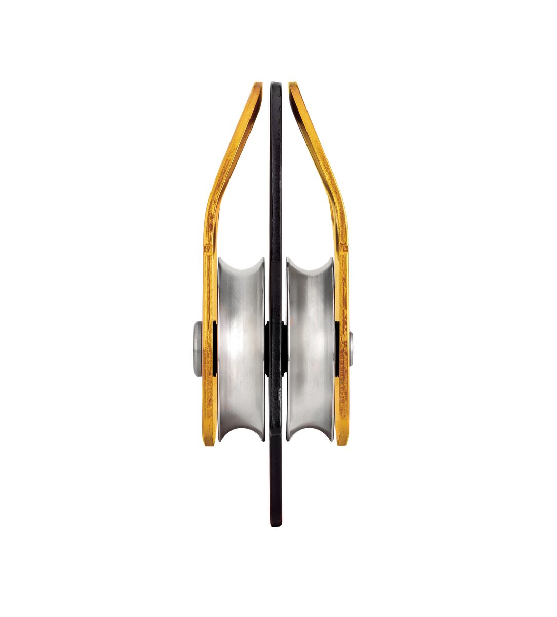 PETZL MINDER L2 Katrol zonder teruglooprem - Dubbel - Geel - Afbeelding 3
