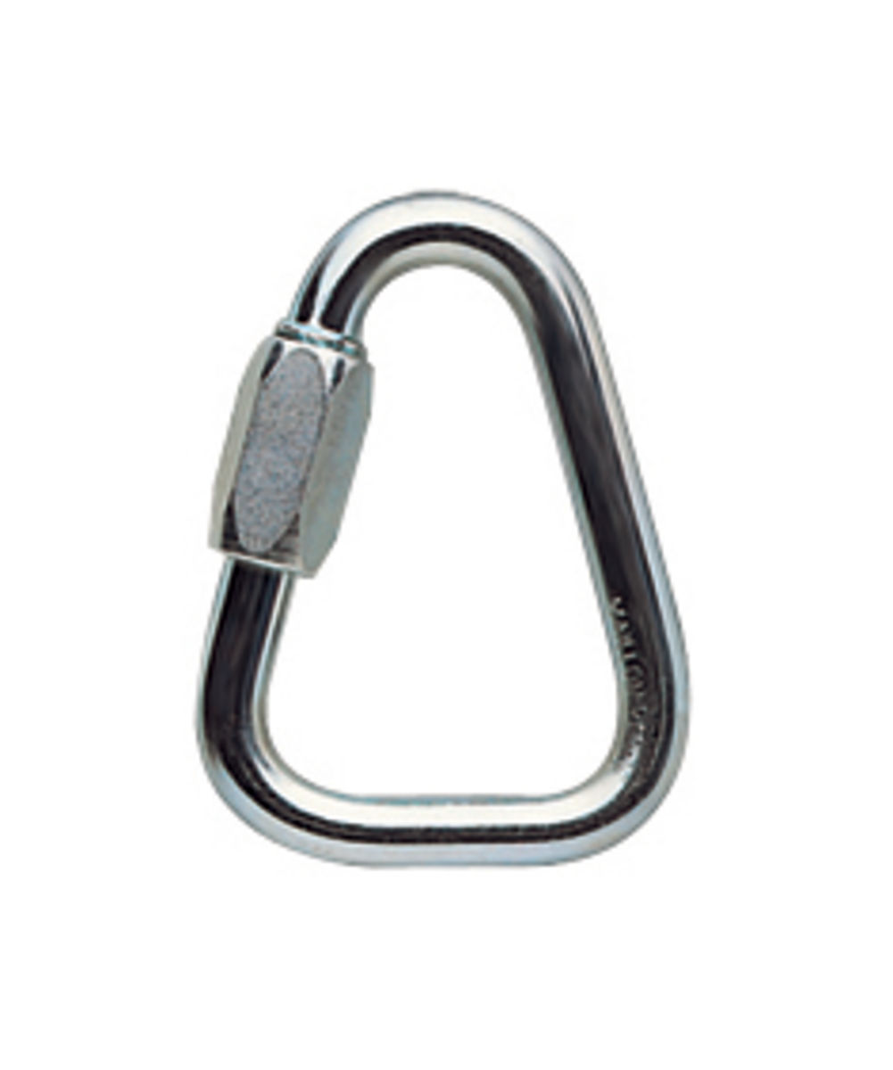 PETZL DELTA Stalen snelschakel - Driehoeksvorm - Grijs - 8 mm - Afbeelding 2