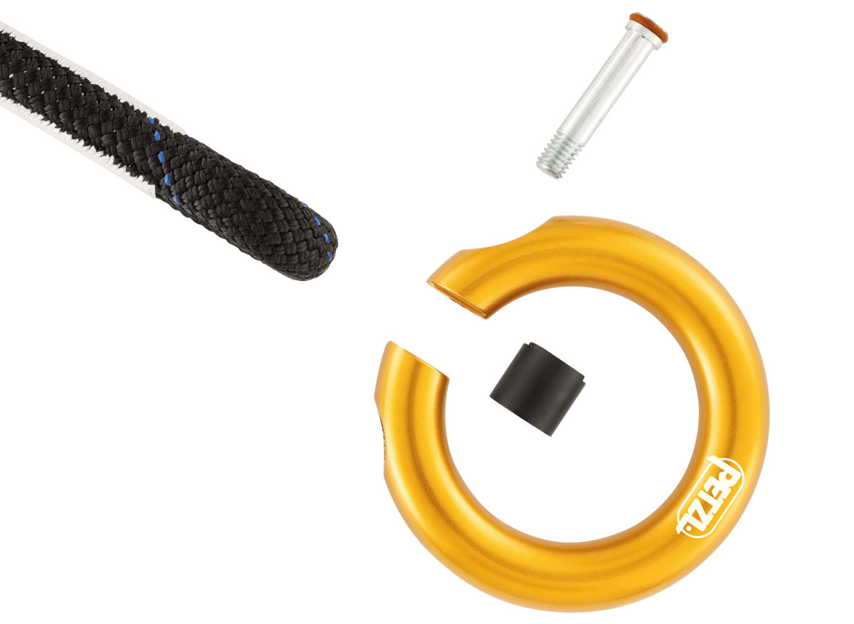 PETZL RING OPEN Multidirectionele ring met opening - Geel - Afbeelding 3
