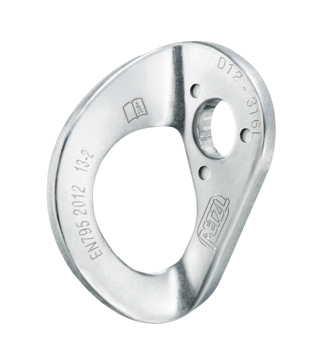 PETZL COEUR STAINLESS Verankering - Plaatje/Pen/Moer - 12MM - 20pack
