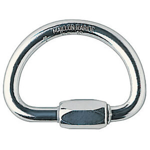 PETZL DEMI ROND Aluminium snelschakel - Halfronde vorm - 10 mm